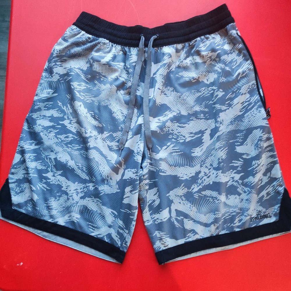 Spalding athletic short grey men's size L